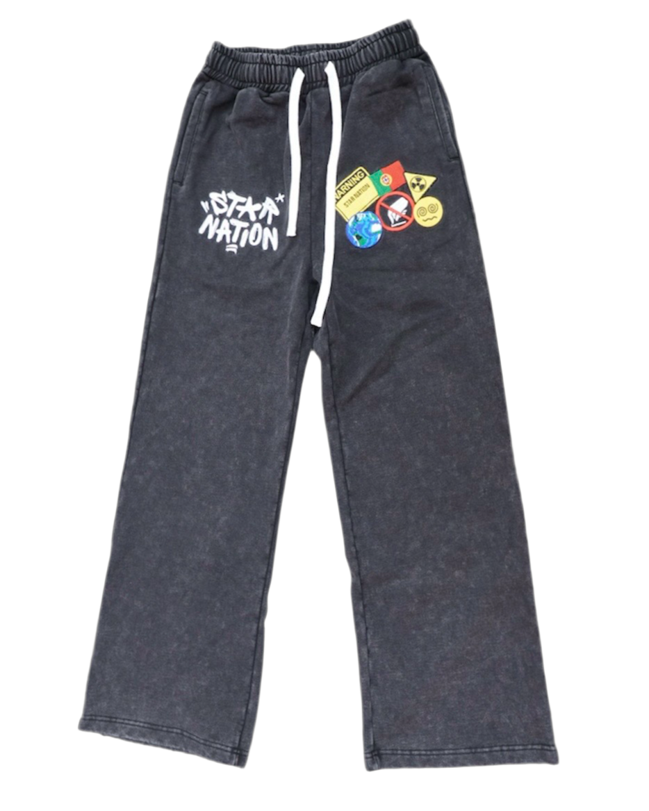 STARNATION PANTS WASHED- BLACK