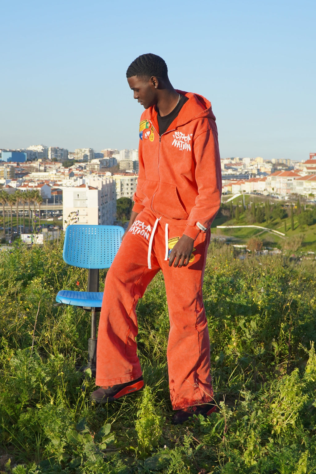 STARNATION PANTS WASHED- RED