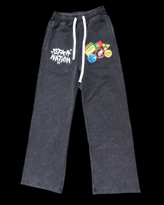 STARNATION PANTS WASHED- BLACK